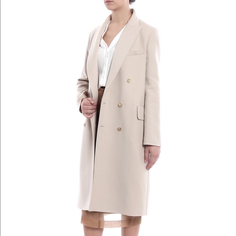 wool and cashmere knee length coat